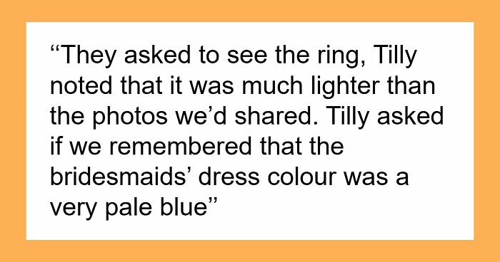 Woman Refuses To Remove Engagement Ring For Friend’s Wedding, Drama Follows