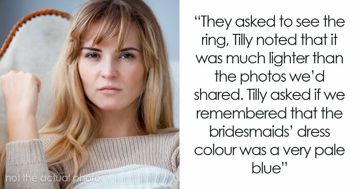 Woman Refuses To Remove Engagement Ring For Friend’s Wedding, Drama Follows