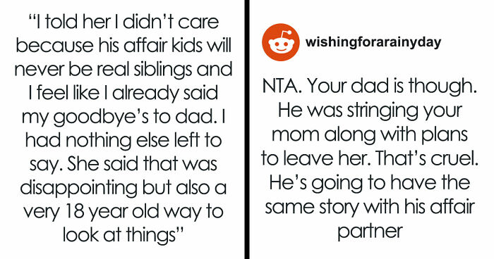 Teen Watches Dad Cheat And Remarry, Refuses To Accept New Siblings, Cuts Him Off For Good