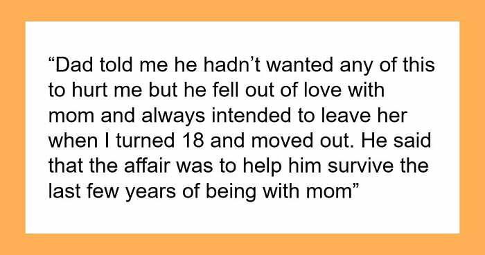 Dad Cheats And Gets Other Woman Pregnant, Acts As Victim When Teen Son Refuses To Play Happy Family