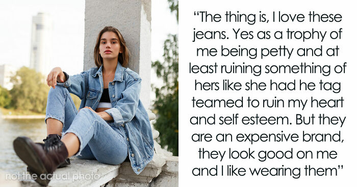 GF Finds BF In Bed With Another Woman, Takes Her Jeans As A “Trophy,” Not Realizing Their Story