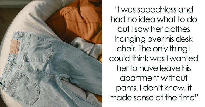 GF Finds BF In Bed With Another Woman, Takes Her Jeans As A “Trophy,” Not Realizing Their Story