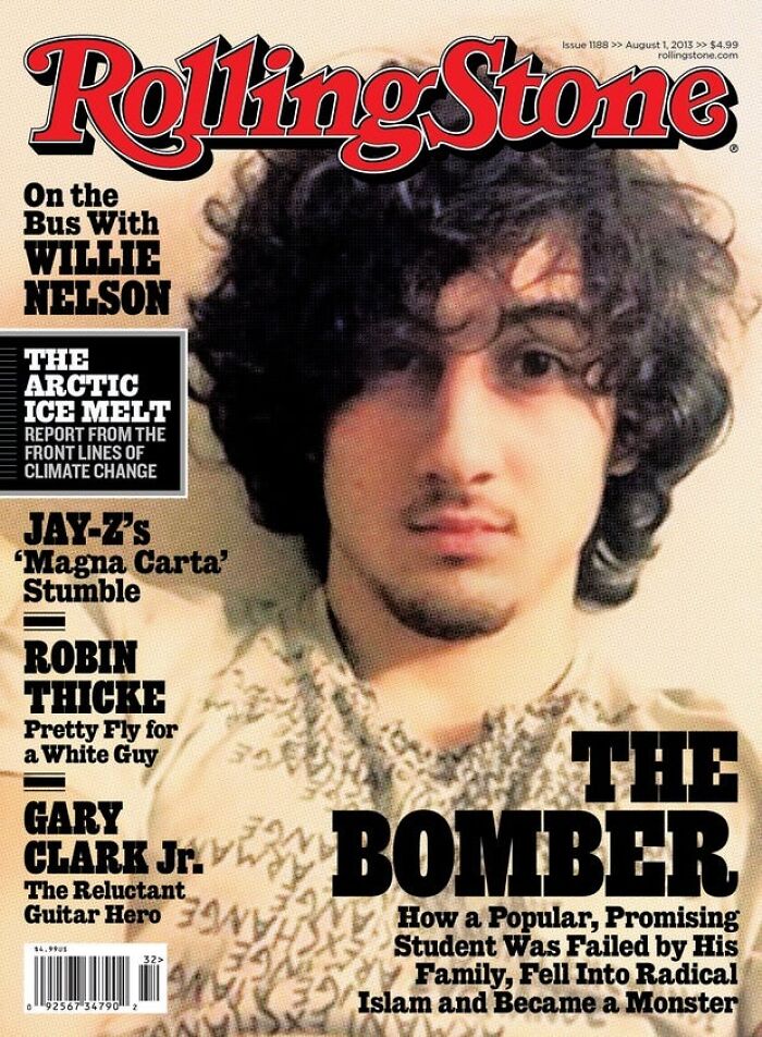 Rolling Stone magazine cover with a close-up portrait highlighting PR mistakes that caused unexpected company backfire.