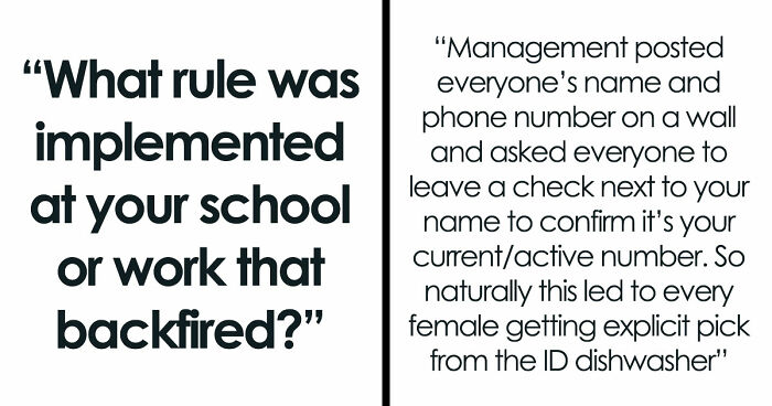 45 Rules That Backfired So Hard They Became The Stuff Of Legend