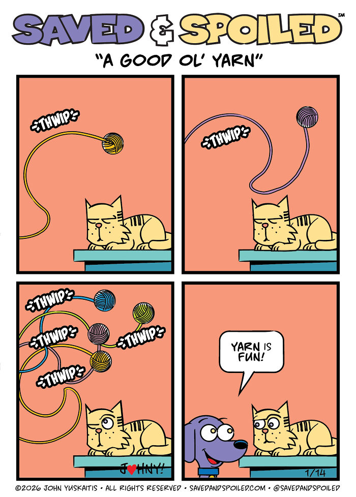 30 More Saved & Spoiled Comics About Life With A Rescue Dog And A Very Spoiled Cat