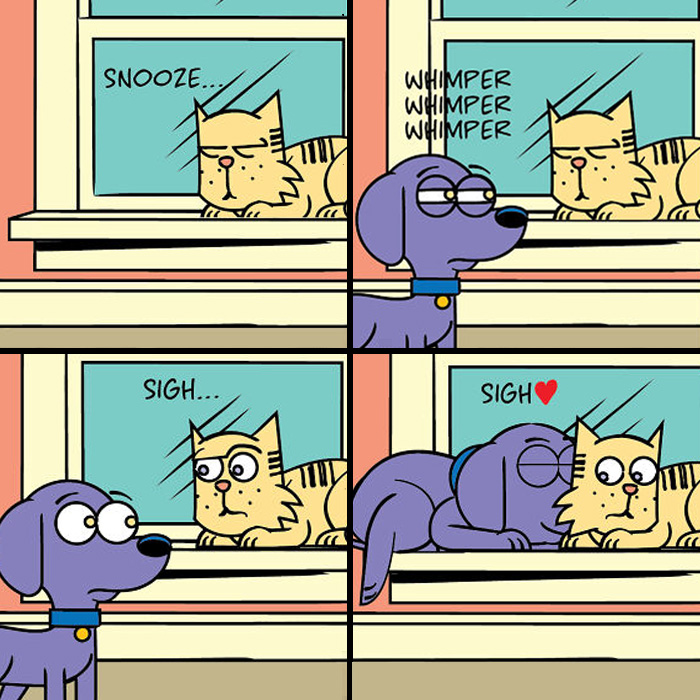 30 New Saved & Spoiled Comics About My Life With A Rescue Dog And A Very Spoiled Cat