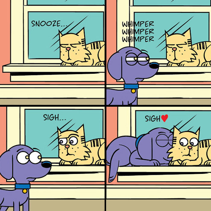 30 New Saved & Spoiled Comics About My Life With A Rescue Dog And A Very Spoiled Cat