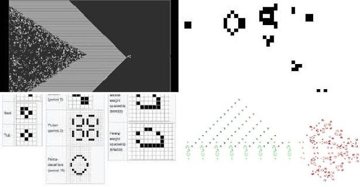 Screenshots of various Google Easter eggs, games, and hidden tricks displayed in pixelated and diagram formats.