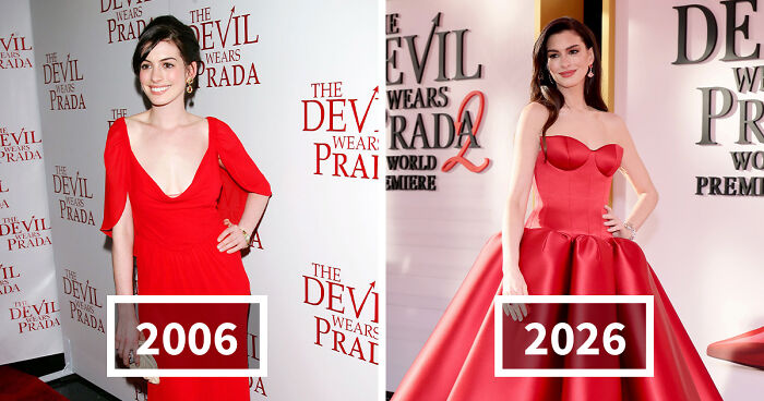 Side-By-Sides That Show The Cast Of ‘The Devil Wears Prada 2’ 20 Years After The Original Premiere