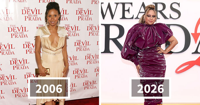 Side-By-Sides That Show The Cast Of ‘The Devil Wears Prada 2’ 20 Years After The Original Premiere