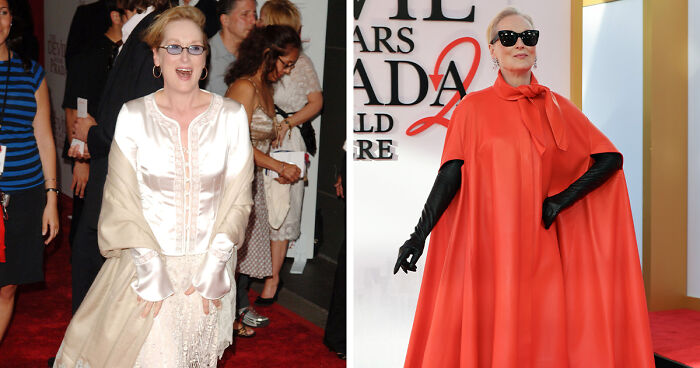 Side-By-Sides That Show The Cast Of ‘The Devil Wears Prada 2’ 20 Years After The Original Premiere