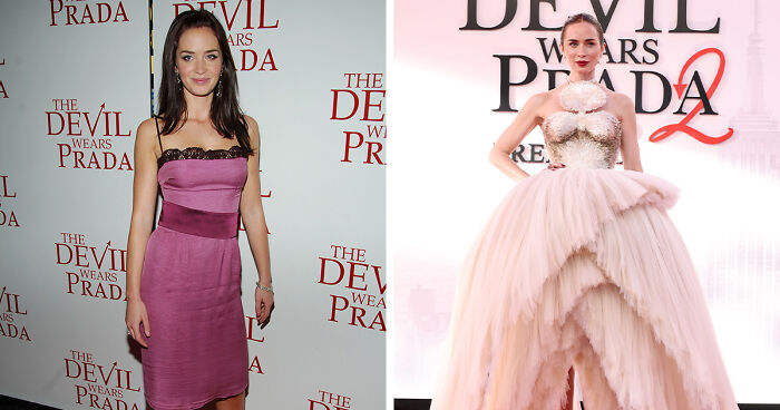 Side-By-Sides That Show The Cast Of ‘The Devil Wears Prada 2’ 20 Years After The Original Premiere