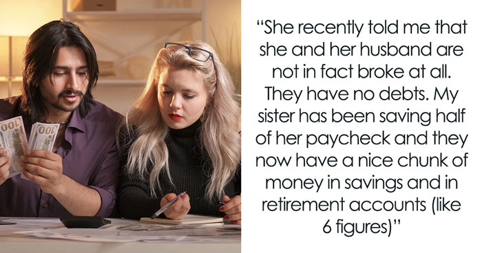 Couple Cry Poor For Years, But Expect Lavish $500 Gifts And Expenses Paid, Sis Finds Out The Truth