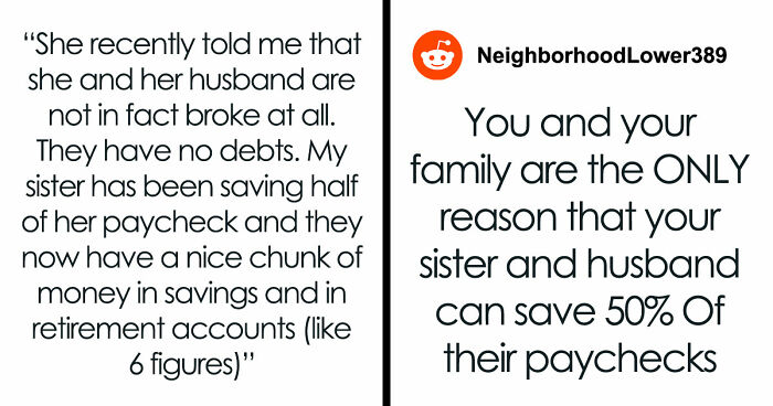 Shocked Woman Learns Sis And BIL Only Play At Being Broke To Scam Family, She Wants To Expose Them