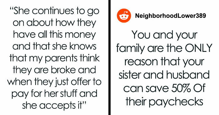 Shocked Woman Learns Sis And BIL Only Play At Being Broke To Scam Family, She Wants To Expose Them