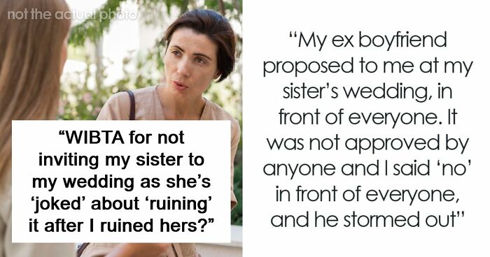 Woman Worries Sister Will Sabotage Her Wedding Because Of Past Incident, Considers Uninviting Her