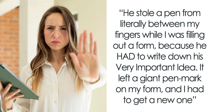 Lady Can’t Stand Coworker’s Habit Of Snatching Stuff From People’s Hands, Teaches Him A Lesson