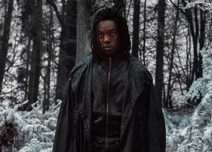 Actor portraying Black Snape in a moody forest scene from SNL skit roasting HBO Harry Potter reboot casting.