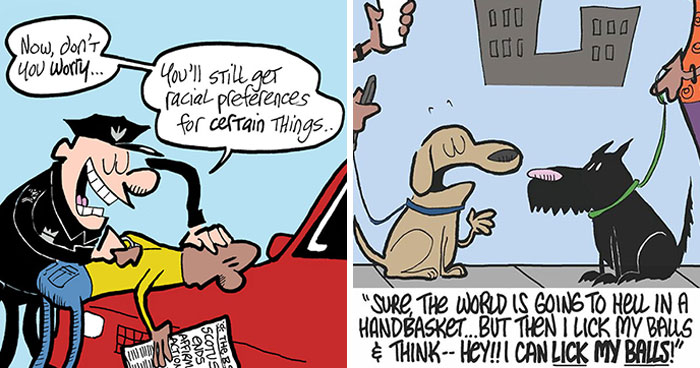 Artist Made 64 Comics That Blend Humor With Social Commentary