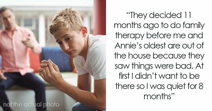17YO Has To Endure Blended Fam’s Weird Rules, Gets Everything Off His Chest During Family Therapy