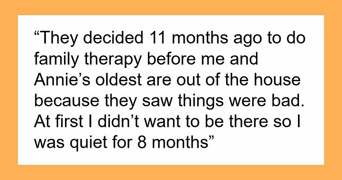 17YO Has To Endure Blended Fam’s Weird Rules, Gets Everything Off His Chest During Family Therapy