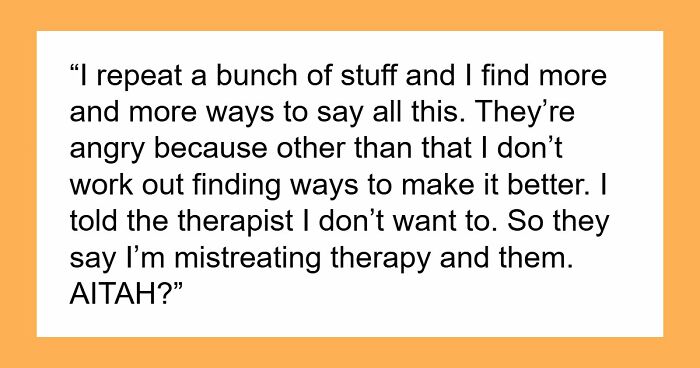 17YO Has To Endure Blended Fam’s Weird Rules, Gets Everything Off His Chest During Family Therapy