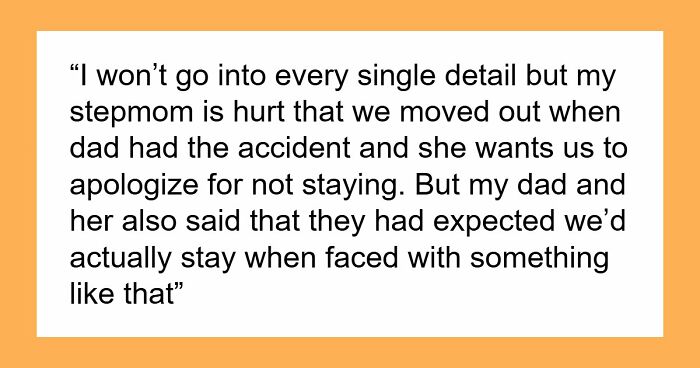 Teens Choose Grandparents After Father’s Injury, Stepmom Angry They Didn’t Pick Her Side