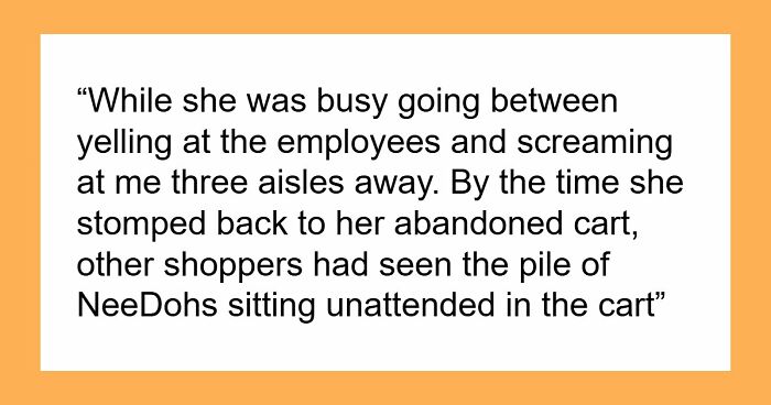 Scalper Tries To Cuss Out Lady For Taking Her Bulk Items, Gets Banned From Store And Taken By Police