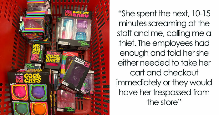 Scalper Tries To Cuss Out Lady For Taking Her Bulk Items, Gets Banned From Store And Taken By Police