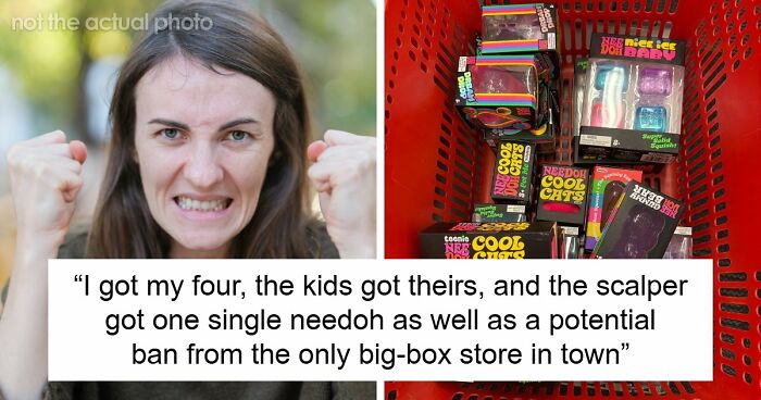 Scalper Tries To Cuss Out Lady For Taking Her Bulk Items, Gets Banned From Store And Taken By Police