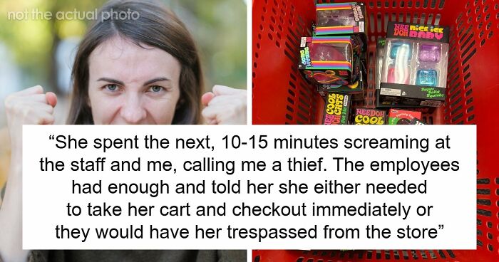 Scalper Tries To Cuss Out Lady For Taking Her Bulk Items, Gets Banned From Store And Taken By Police