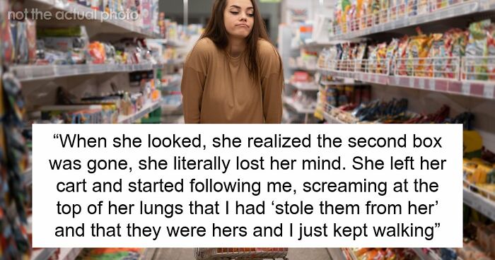Scalper Tries To Cuss Out Lady For Taking Her Bulk Items, Gets Banned From Store And Taken By Police