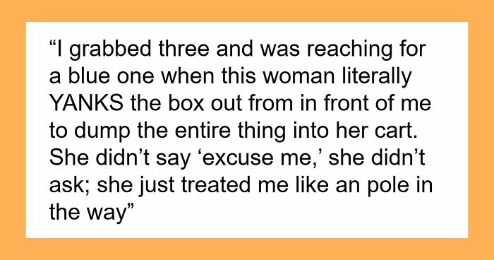 Scalper Tries To Cuss Out Lady For Taking Her Bulk Items, Gets Banned From Store And Taken By Police