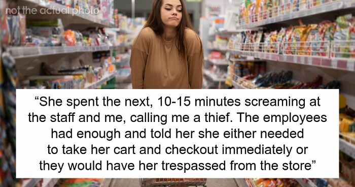 Scalper Tries To Cuss Out Lady For Taking Her Bulk Items, Gets Banned From Store And Taken By Police