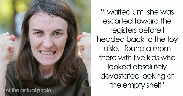 Scalper Tries To Cuss Out Lady For Taking Her Bulk Items, Gets Banned From Store And Taken By Police