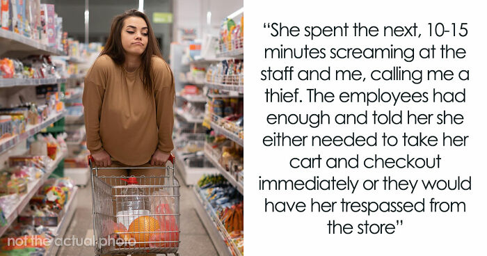 Scalper Tries To Cuss Out Lady For Taking Her Bulk Items, Gets Banned From Store And Taken By Police