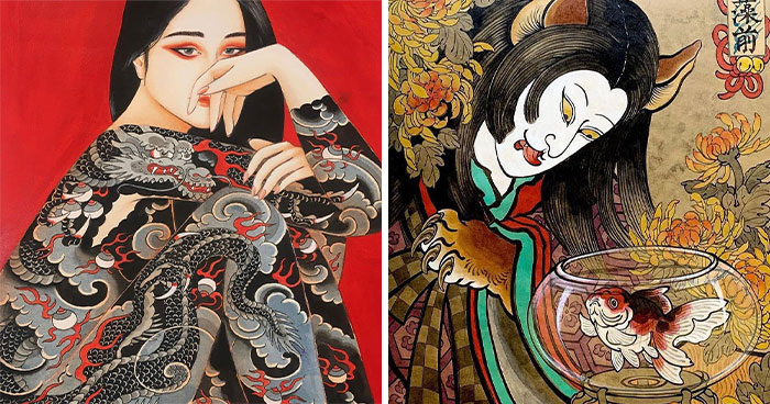 This Page Shared 62 Paintings By Tattoo Artists That Prove Their Talent Goes Far Beyond Skin