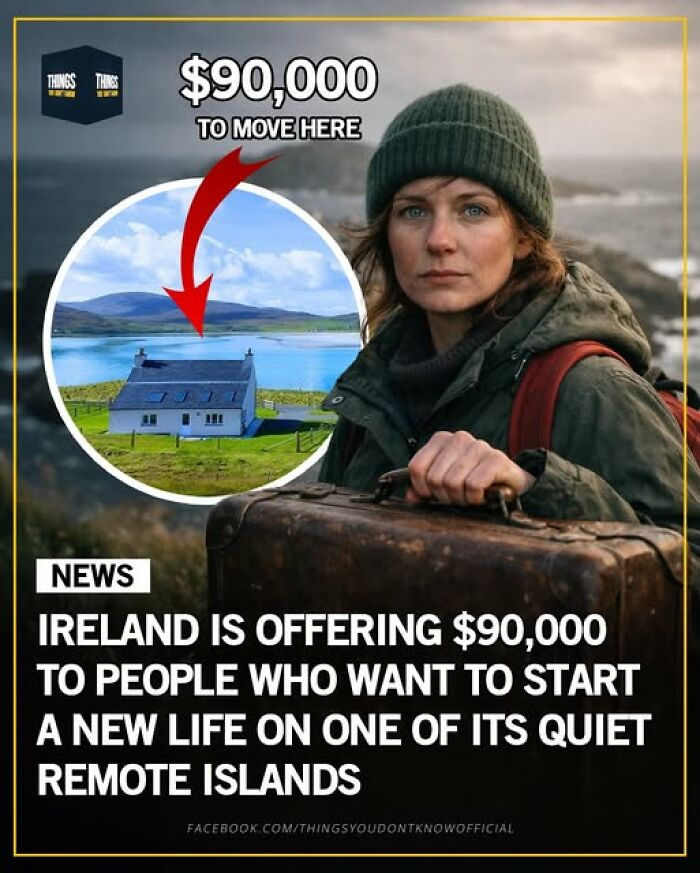 Ireland offering $90,000 incentives for people to start a new life on quiet remote islands in our world.