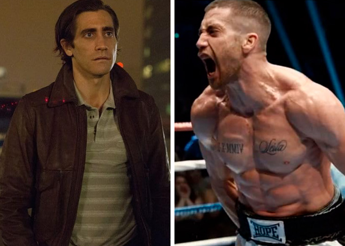 Jake Gyllenhaal's transformations: famous men after bulking up. From slim to muscular, a dramatic physique change.