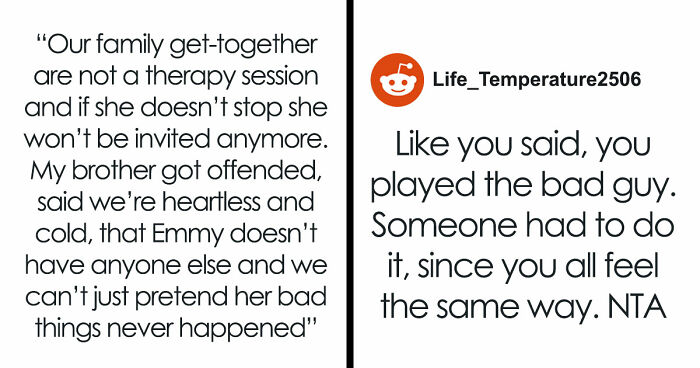 GF Uses BF’s Fam As Her Free Therapist, They’re Fed Up As She Turns Every Dinner Into A Trauma Recap