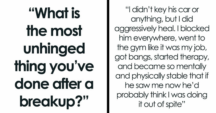 “Heartbreak Made Me Do It”: 35 Deranged Shenanigans People Pulled Off Post-Breakup