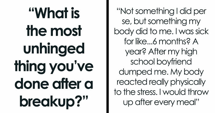 “Heartbreak Made Me Do It”: 35 Deranged Shenanigans People Pulled Off Post-Breakup