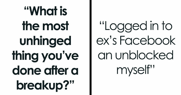 “Heartbreak Made Me Do It”: 35 Deranged Shenanigans People Pulled Off Post-Breakup