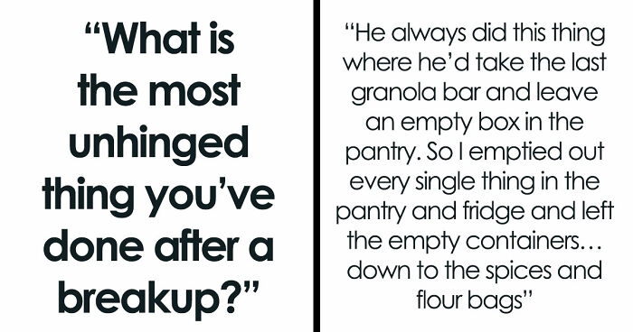 “Heartbreak Made Me Do It”: 35 Deranged Shenanigans People Pulled Off Post-Breakup