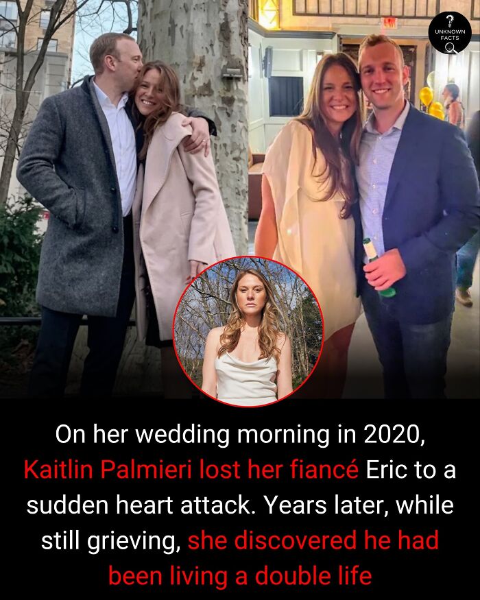 Images of Kaitlin Palmieri with her fiance and alone, illustrating interesting facts about a shocking discovery.