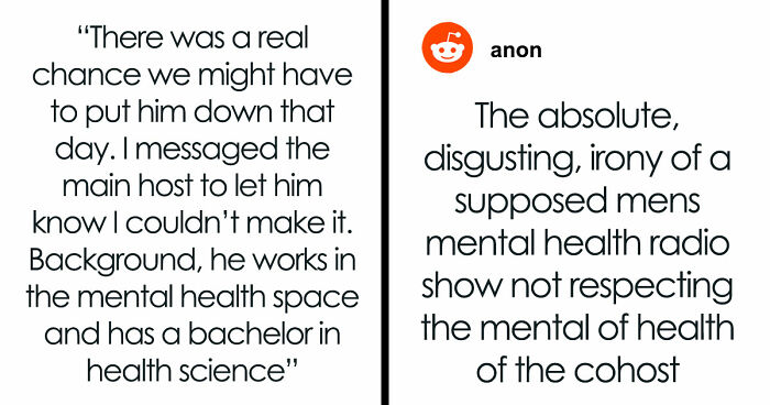 Radio Show Host Refuses To Bend One Rule For Co-Host Who Quits Instantly Due To His Lack Of Empathy