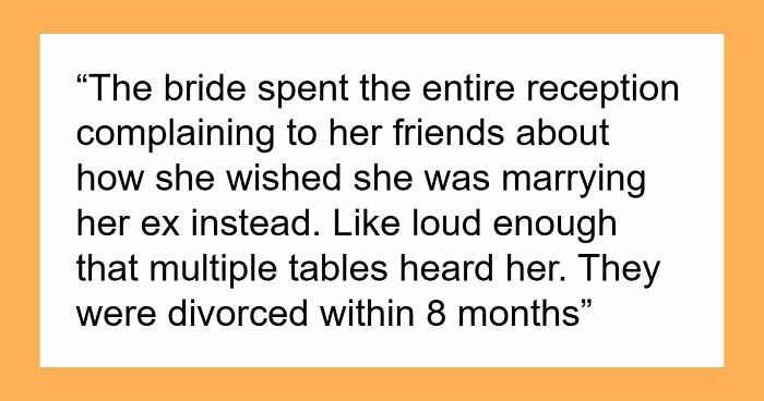 41 Times Wedding Guests Saw Red Flags So Big They Practically Waved From The Altar