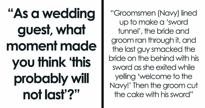 41 Times Wedding Guests Saw Red Flags So Big They Practically Waved From The Altar