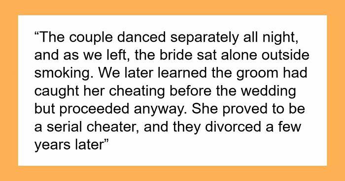 41 Times Wedding Guests Saw Red Flags So Big They Practically Waved From The Altar
