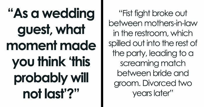 41 Times Wedding Guests Saw Red Flags So Big They Practically Waved From The Altar